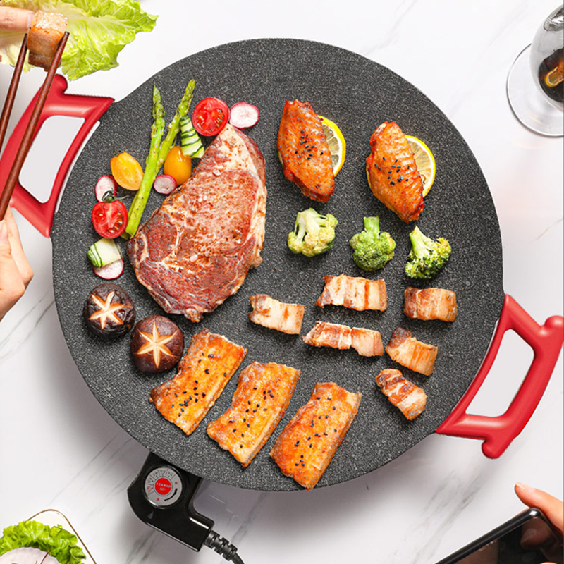 烤盘家用烤肉锅烤肉盘无烟不粘多功能烤锅烧烤煎肉