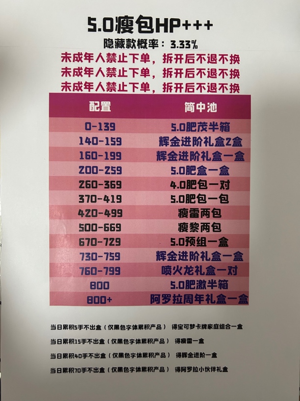 徐欧欧拆卡（HP）宝可梦ptcg5.0瘦包一包（直播间代拆）