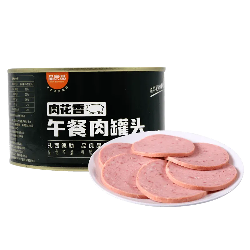 临期 品良品 肉花香午餐肉罐头500g（2025/6/23）