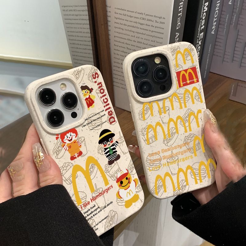 卡通M记适用iPhone14promax/15手机壳13女12华为/小米/oppo/vivo