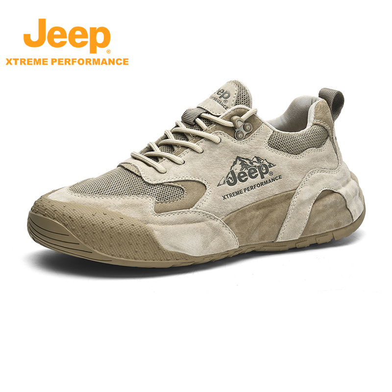 JEEP/吉普新款高档运动鞋休闲鞋登山鞋名牌男鞋男士户外轻便耐磨