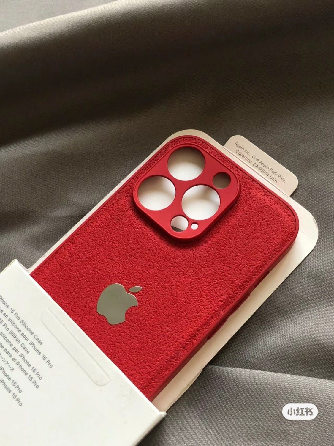 磨砂中国红色iPhone15pro苹果14手机壳13promax男女12全包11防摔x