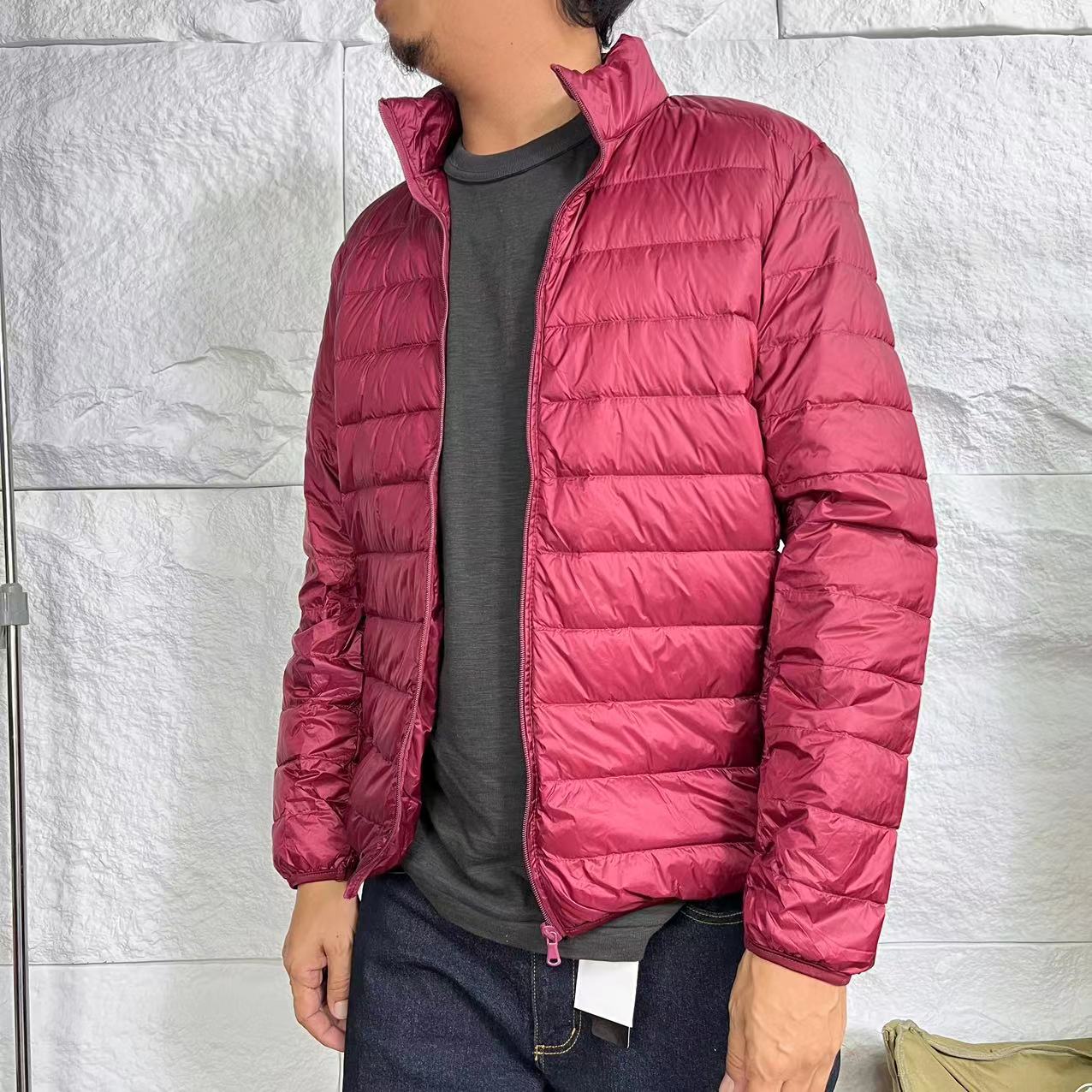 情侣短款可收纳轻薄保暖立领休闲薄款秋冬时尚超轻羽绒服159