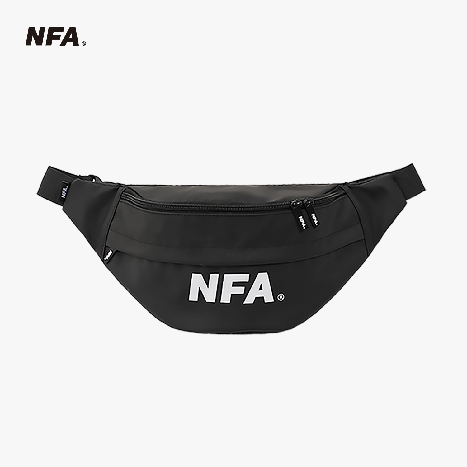 NFA运动斜挎包男女单肩包包时尚潮流休闲腰包跑步胸包防水饺子包