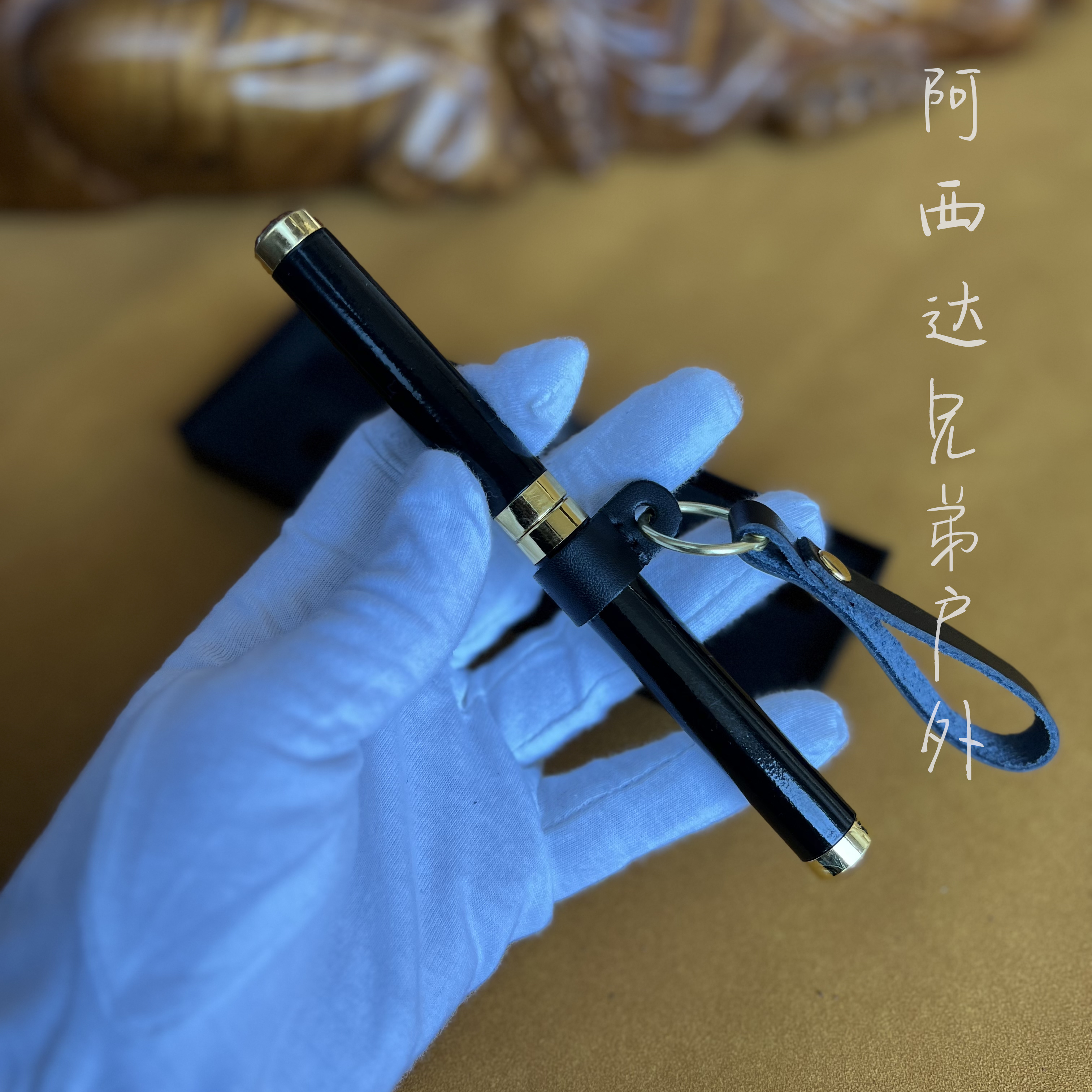 新疆包邮【神笔】收藏级128层锻打大马士革钢便携高硬度茶叶水果刀