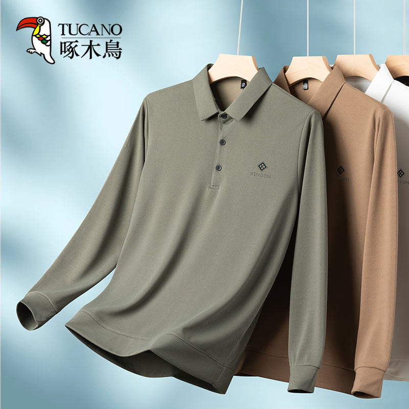 TUCANO/啄木鳥春夏薄款休闲打底时尚翻领男士高档长袖polo衫