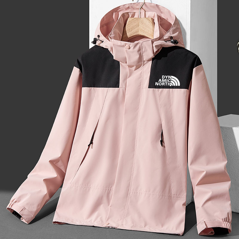 DYNAMIC NORTH/动感北面冲锋衣男女款加绒加厚户外登山服连帽外套