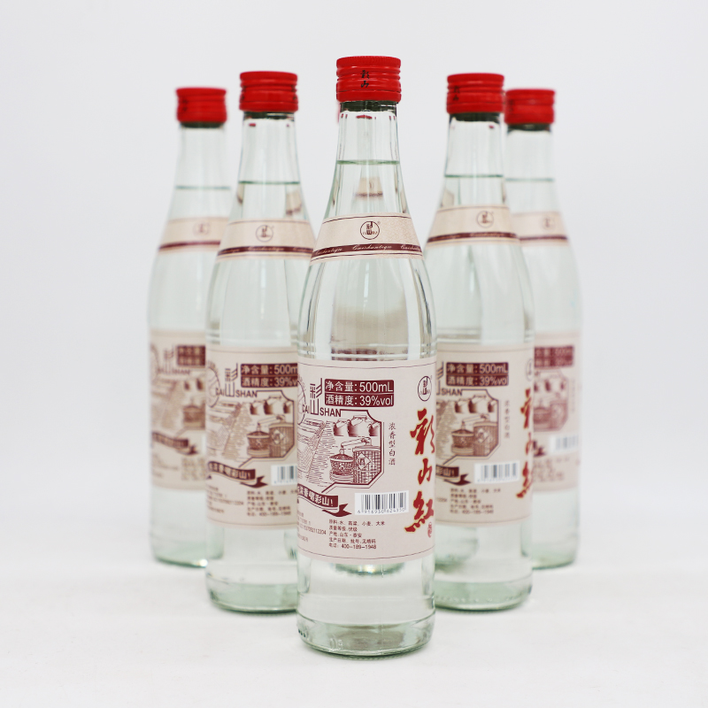 彩山GD【新品】彩山红【纯粮酿造】浓香型白酒39度500ml
