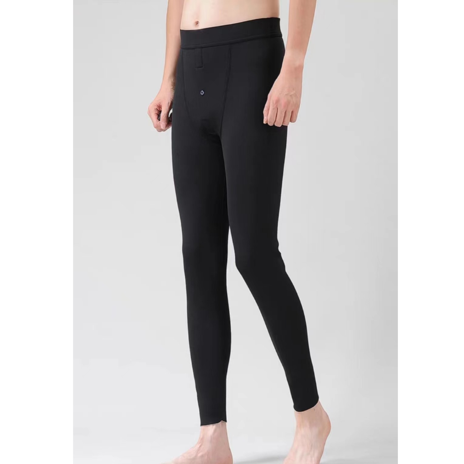 《双十一清货》带护膝加绒加厚男士秋冬款保暖内穿打底裤秋裤KZ381