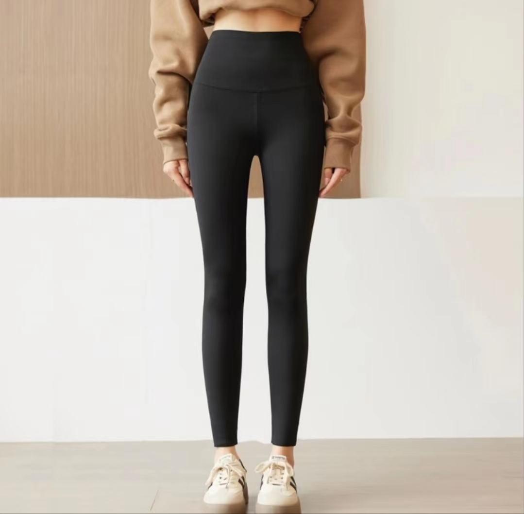 加绒鲨鱼裤 秋冬款高腰提臀收腹紧身打底裤超弹显瘦芭比裤女KZ389