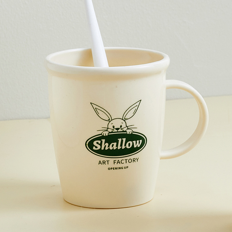 【福利】加厚兔子刷牙杯家用简约卡通可爱牙刷缸杯子成人塑料洗漱杯