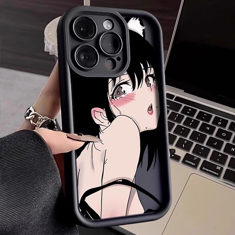 娇羞少女适用苹果15promax手机壳iphone14新款 高级感13pro个性XR