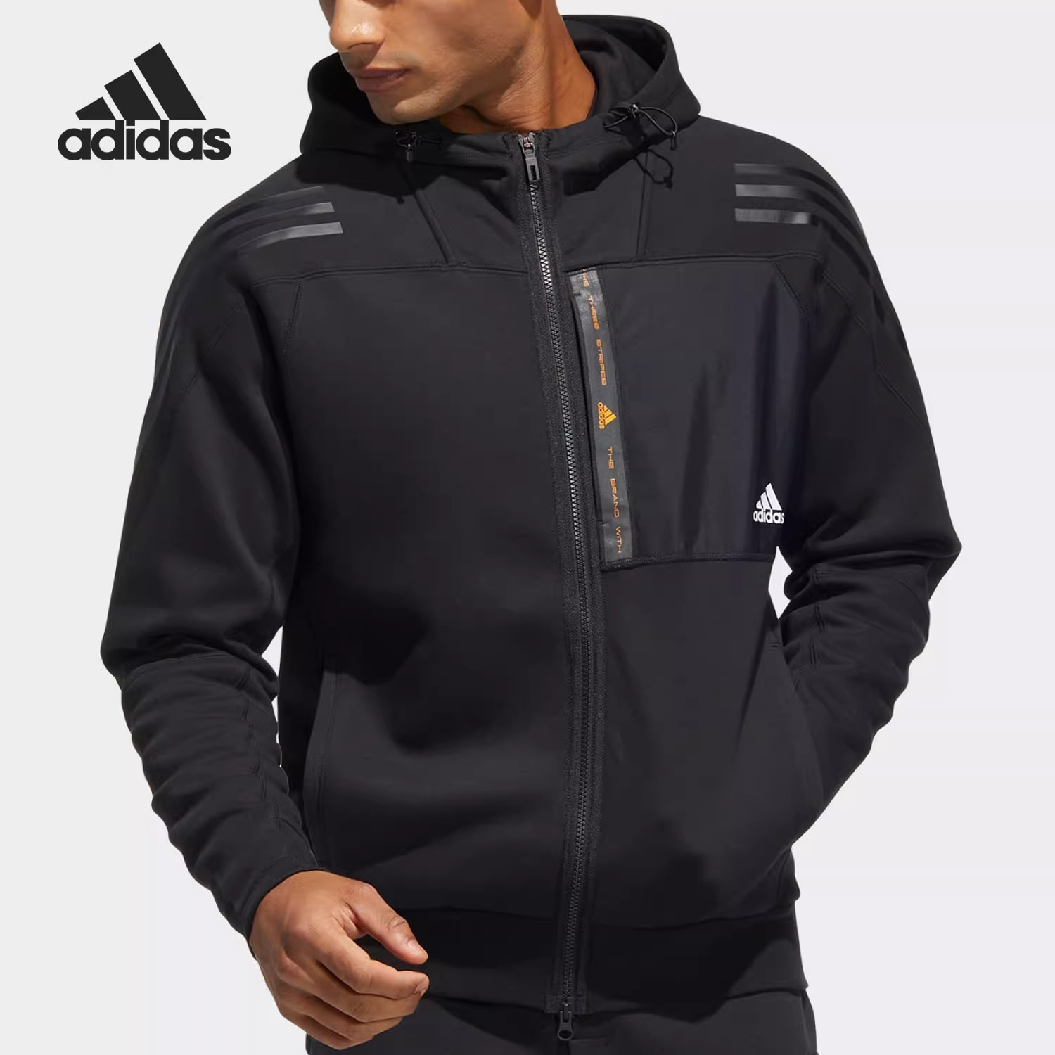 Adidas/阿迪达斯正品休闲男子时尚运动训练防风夹克外套 HE7404
