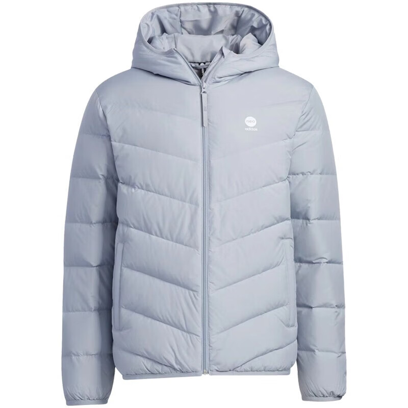 Adidas/阿迪达斯羽绒服男装运动休闲轻盈保暖连帽夹克外套 HY9637