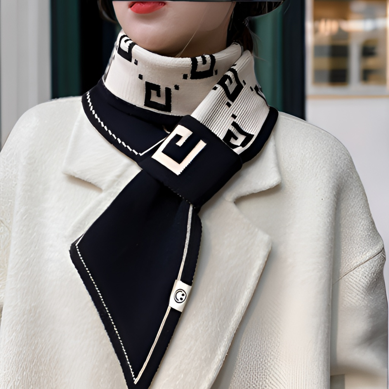 镂空打底衫围巾女款爆款2023新款秋冬季网红披肩高级感保暖女秋冬