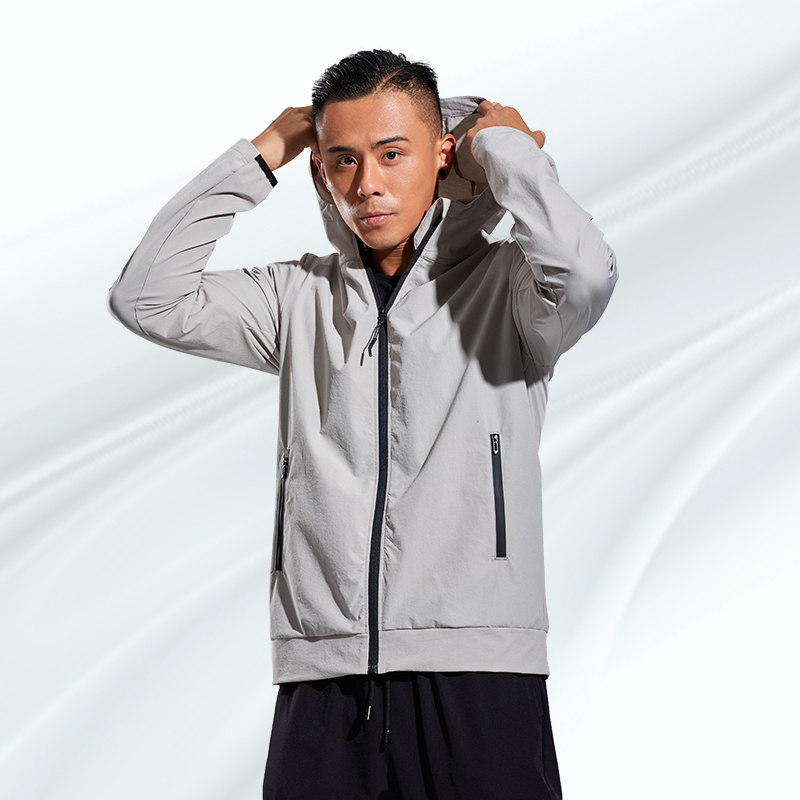 【双旦提前购】运动跑步外套秋冬季拉链连帽健身外套男款