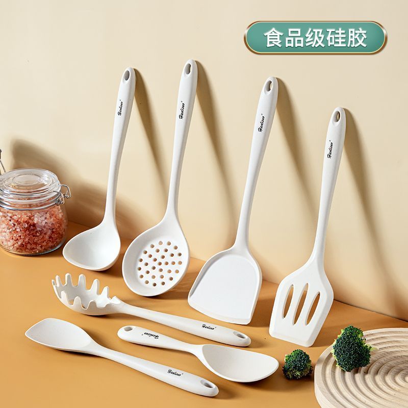 硅胶铲新款不粘锅专用锅铲耐高温硅胶铲套装家用厨具七件套全套