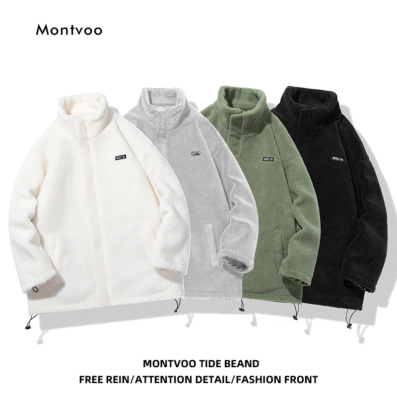 迈特优/MontVoo 双面穿棉衣保暖休闲百搭潮流立领外套z XH 5228