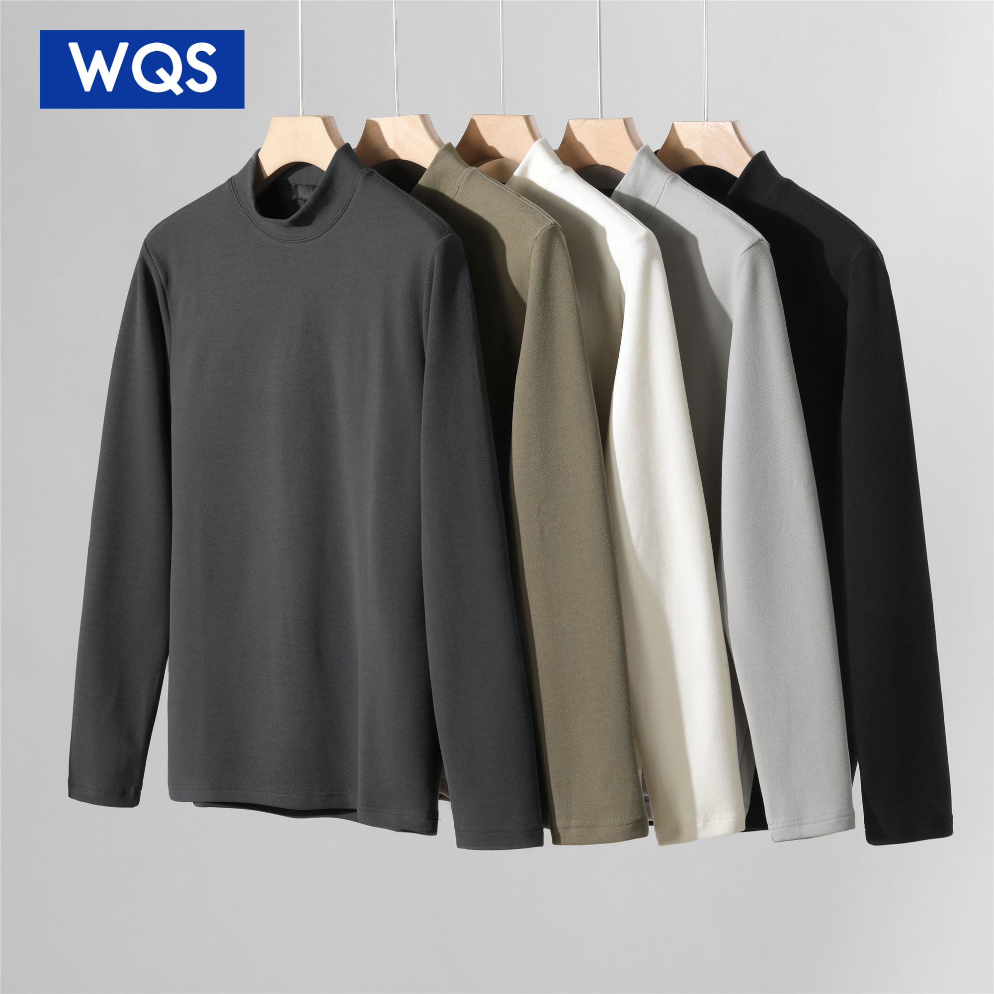 【澳绵绒打底衫】冬季贴身保暖绒面长袖打底衫男纯净色复古内搭上衣