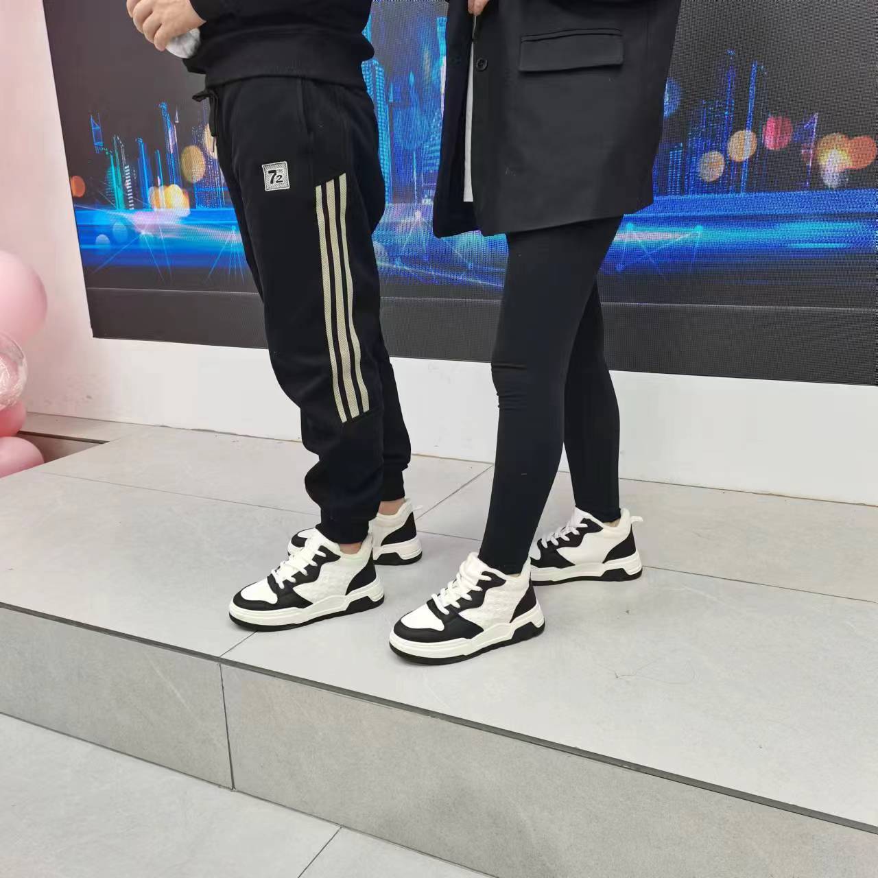刘胖胖#802-1#情侣款加棉板鞋高帮加棉休闲鞋
