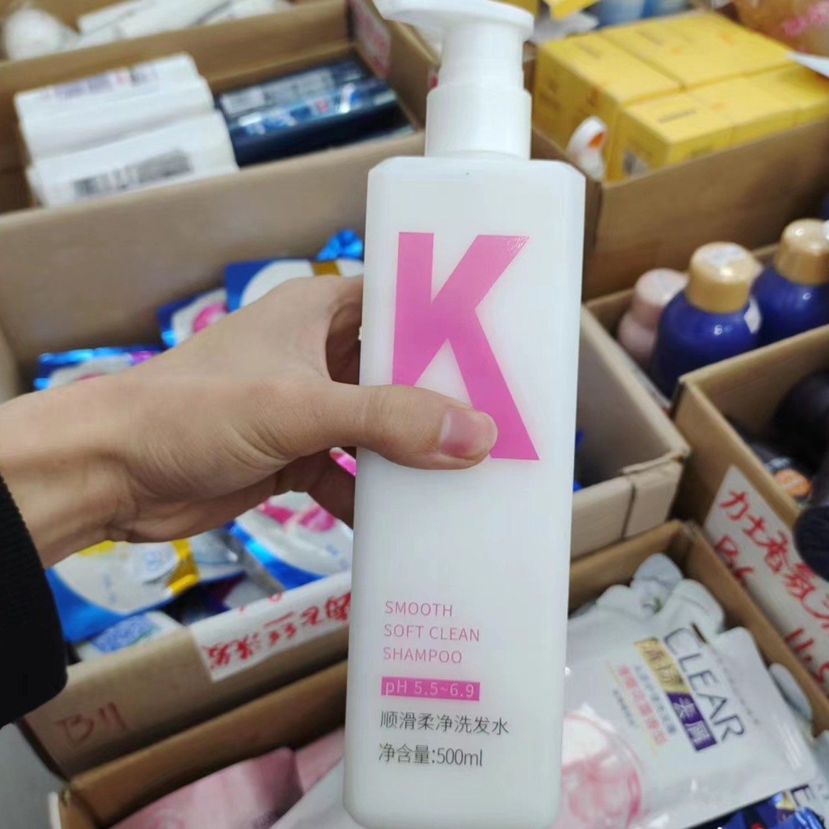 （ KN顺滑柔净洗发水500mlg*1）洗脸巾
