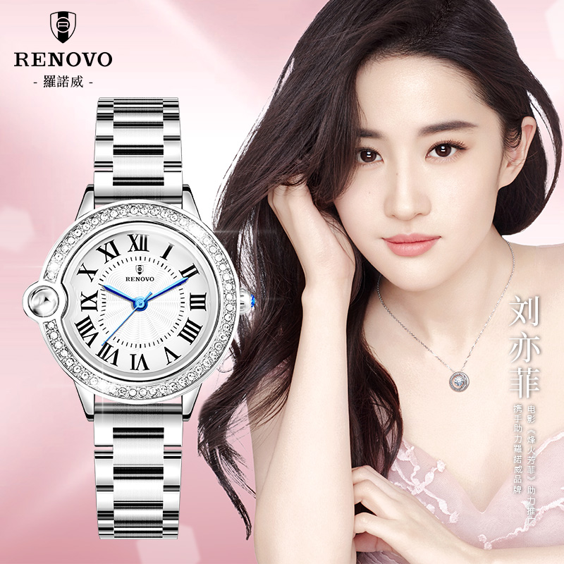 【何总推荐】德国品牌RENOVO罗诺威女士时尚防水手表-R66025