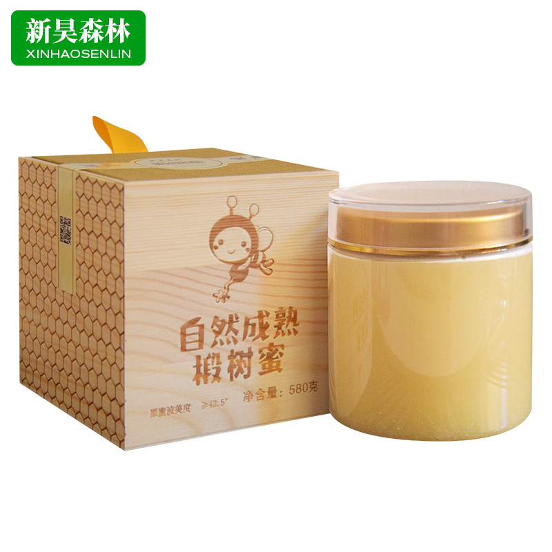 xinhaosenlin/新昊森林木盒椴树蜜 580g/盒 （顺丰发货）