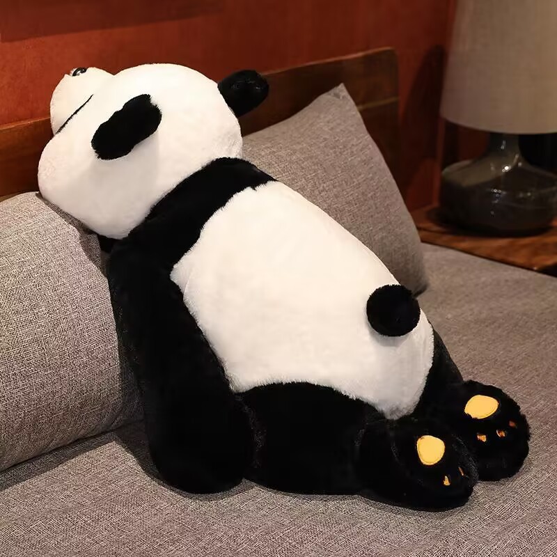 趴姿大熊猫玩偶玩具夹腿公仔可爱软抱抱熊猫毛绒玩具o