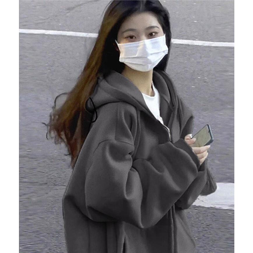 南通棉质卫衣外套女春秋款拉链慵懒风厚连帽2024新款爆款开衫秋冬