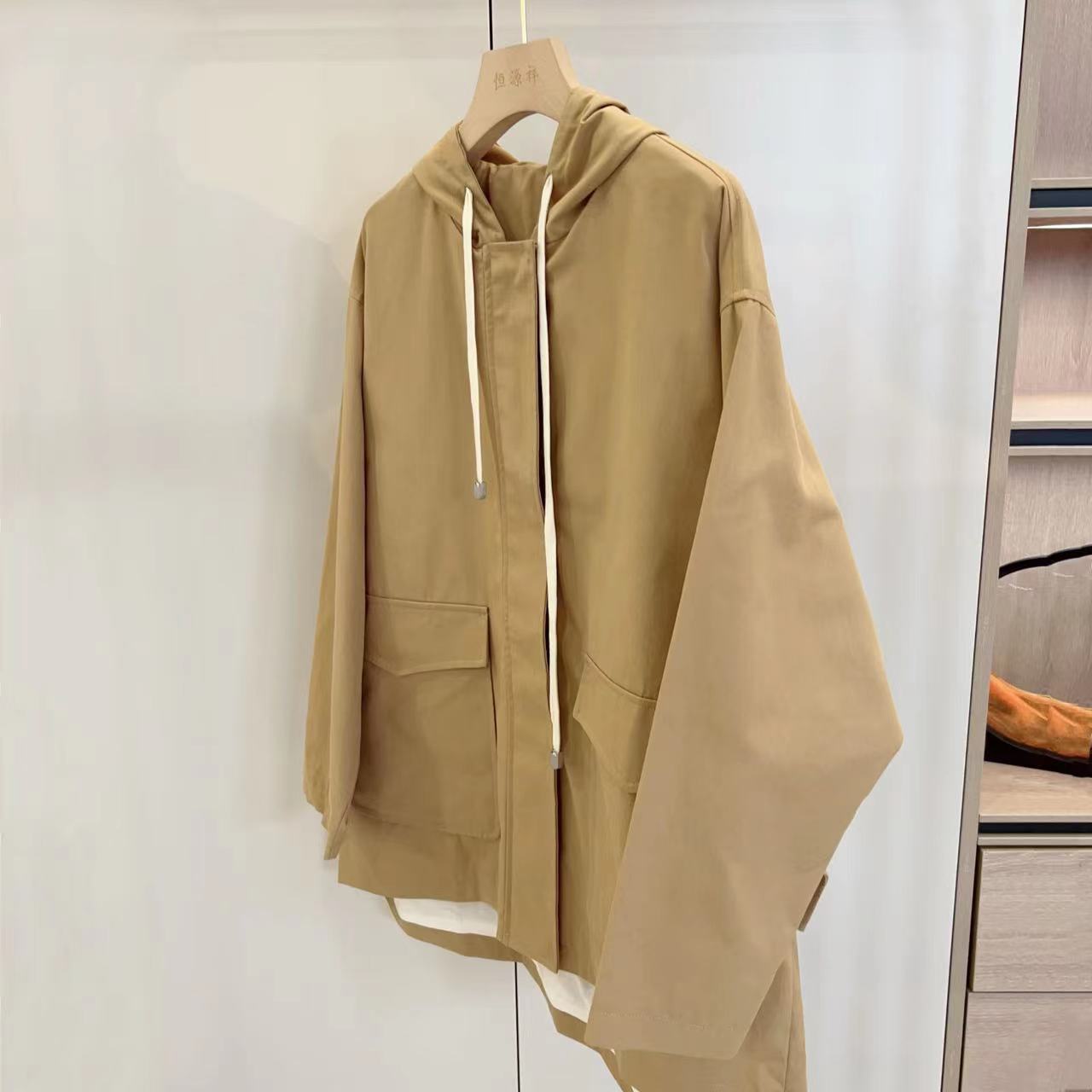 女式连帽风衣外套WY-476