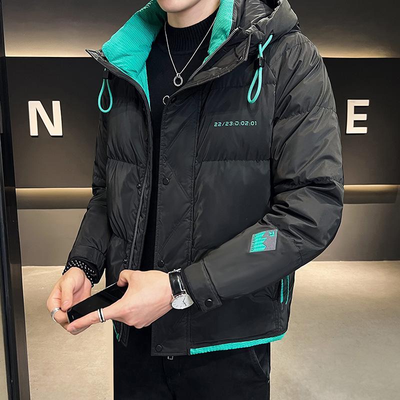 波司澄短款羽绒服男士加厚保暖冬天外套2023新款冬装潮流帅气连帽