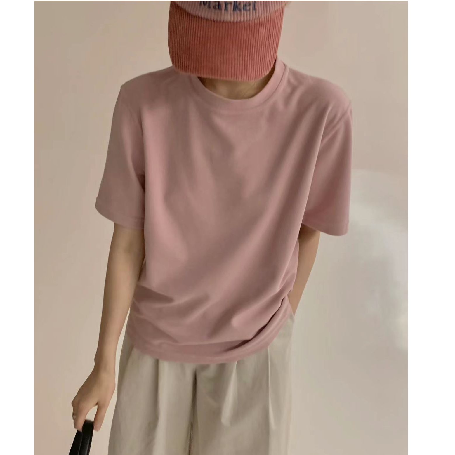 1488#YOUR#基础简约百搭圆领短袖T恤（福利）