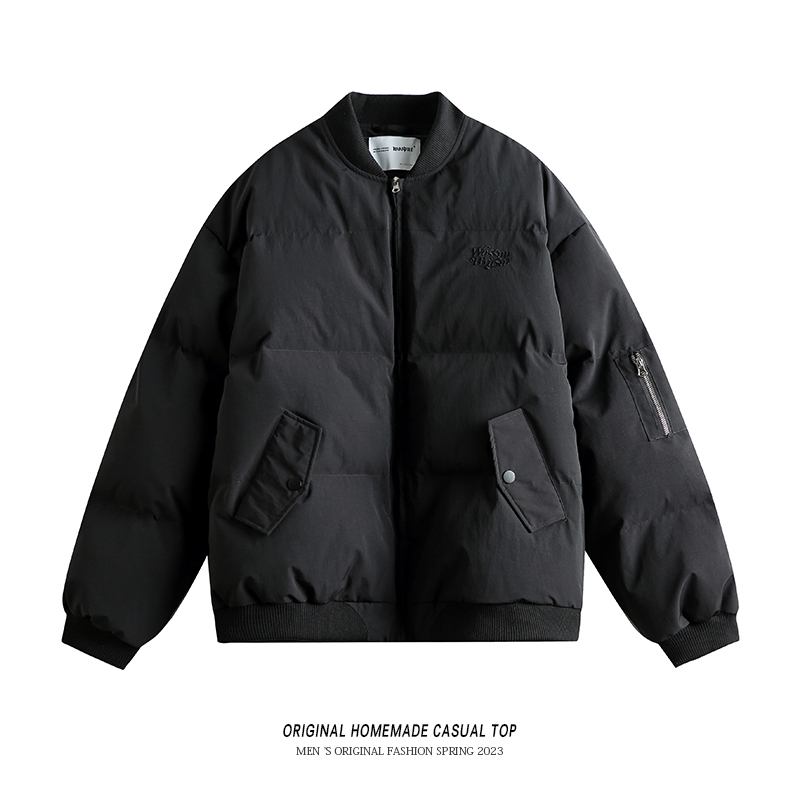 OLDTRIBE复古棒球服棉衣男冬季山系简约运动外套保暖情侣休闲棉服