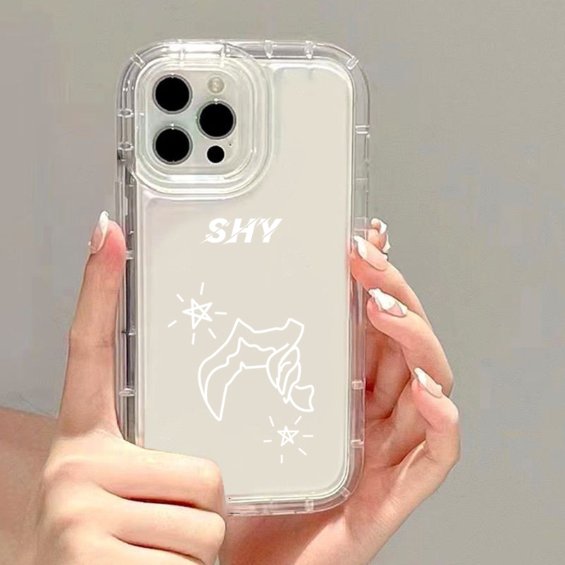 Theshy手机壳适用iphone14/13/12苹果15系列透明奶油壳手机壳防摔