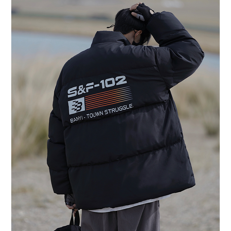 棉衣外套男款冬季加厚保暖休闲棉服美式潮牌青年立领冬装晋江棉袄