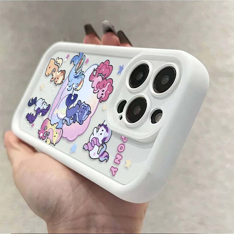 七彩小马宝莉苹果15promax手机壳iPhone14pro13/11磨砂7p软防摔xr