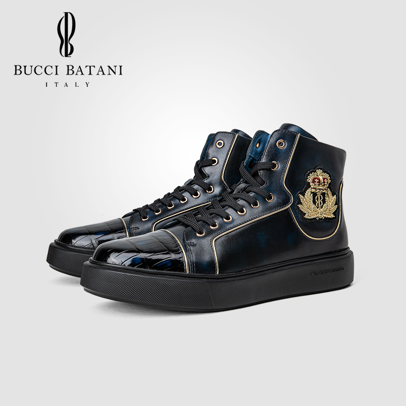 BUCCI BATANI2023新款男士休闲时尚板鞋百搭秋冬必备单品B517