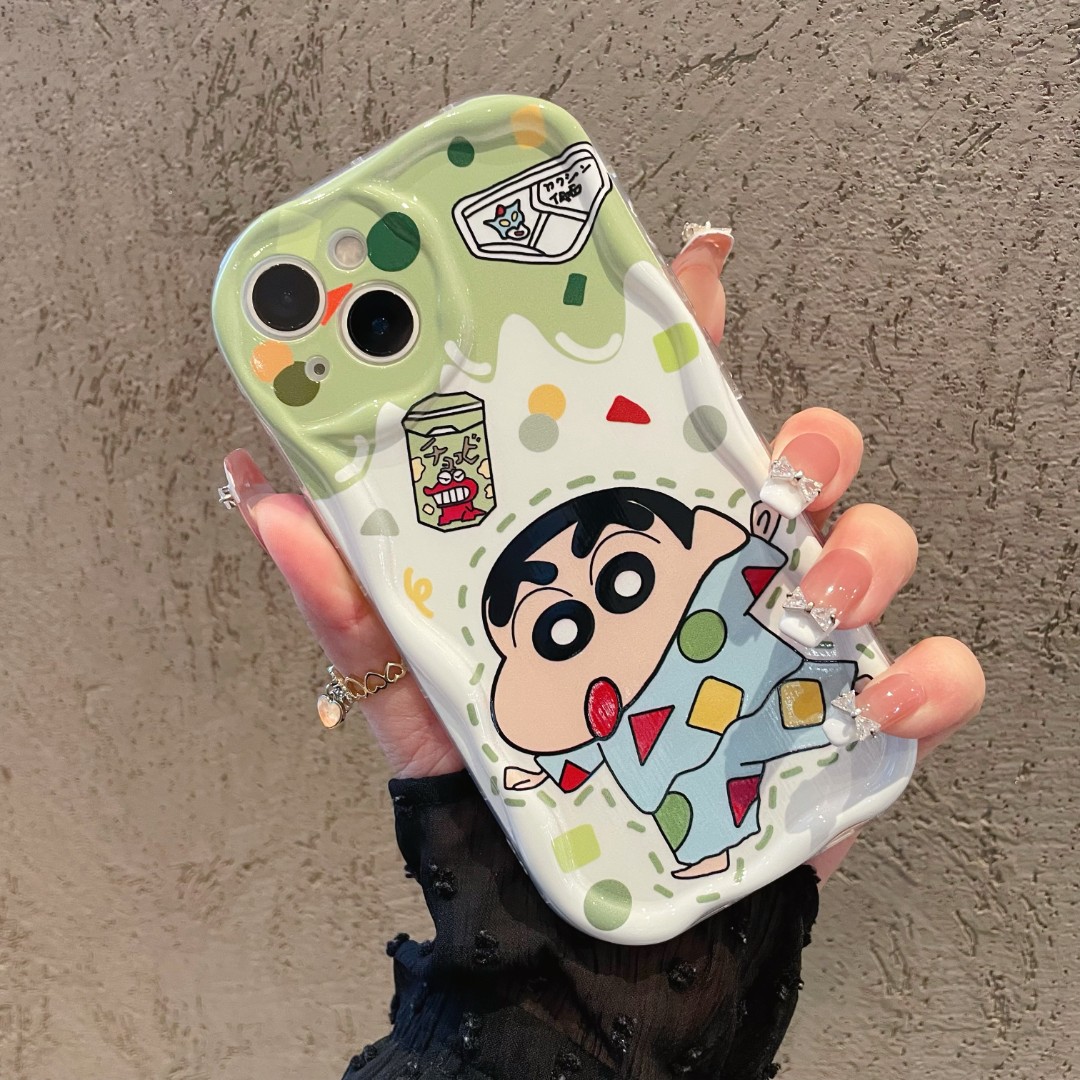 睡觉蜡笔小新苹果华为荣耀小米vivo/oppo卡通全包手机壳苹果14pro