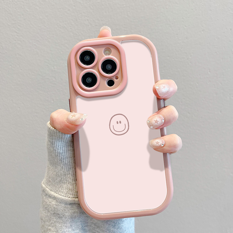ins创意笑脸苹果14手机壳全包iphone13promax硅胶xs软11/12套可爱