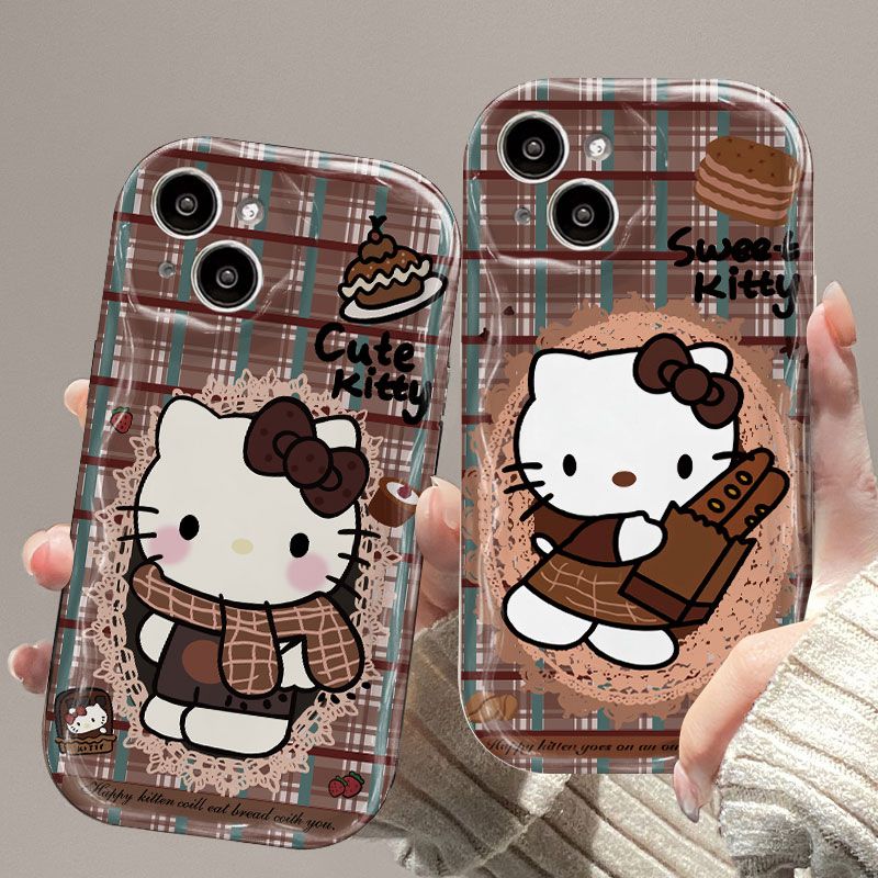 苹果围巾Kitty猫华为/OPPO/小米/VIVO/荣耀全包奶油手机壳女款软X