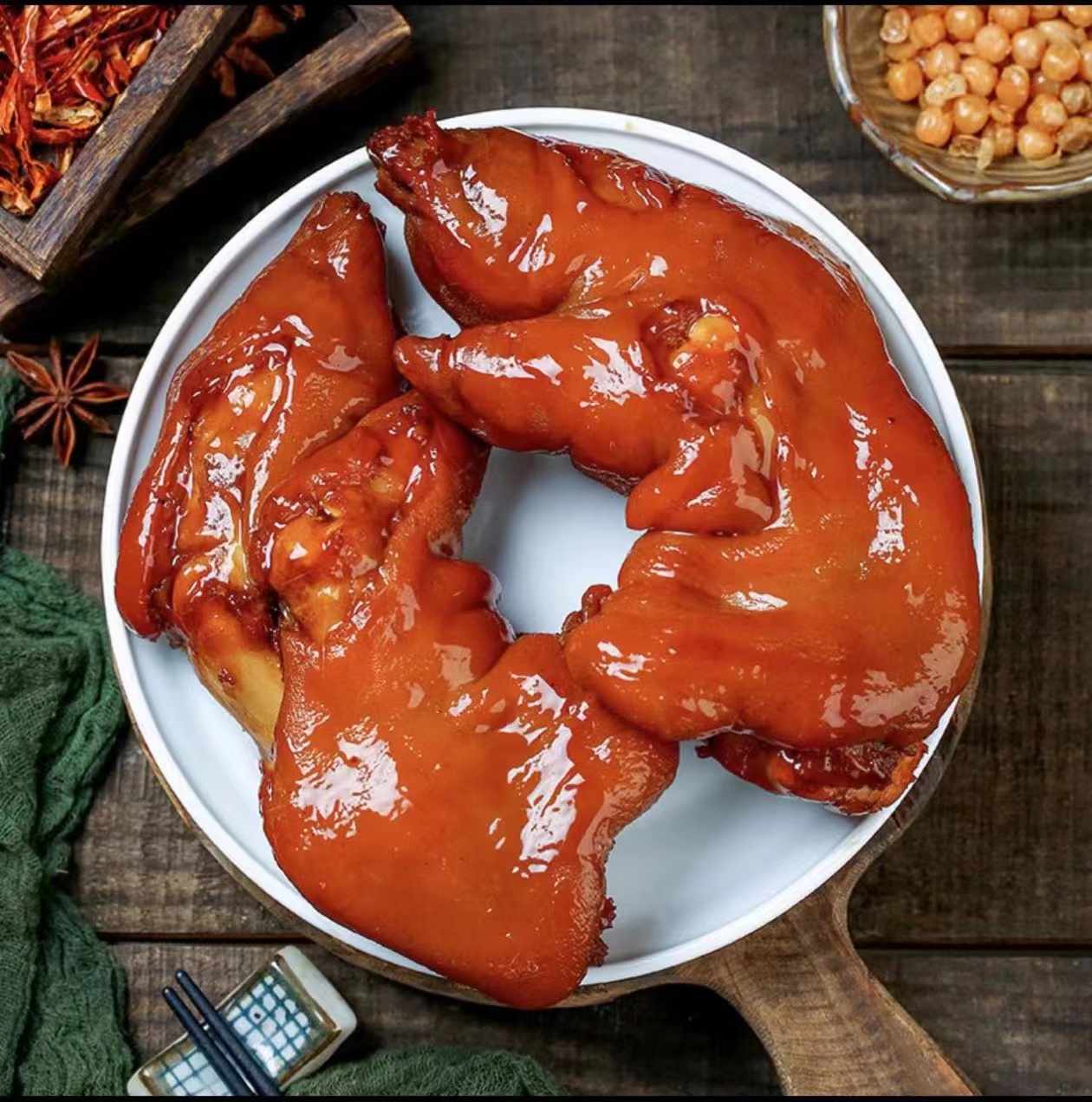 【买三斤送两斤】猪蹄山东酱卤猪蹄每只500克开袋即食YJ-SJ-3