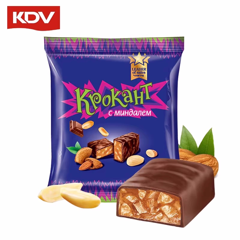 【福利】俄罗斯进口KDV紫皮糖 经典俄罗斯巧克力糖果100g