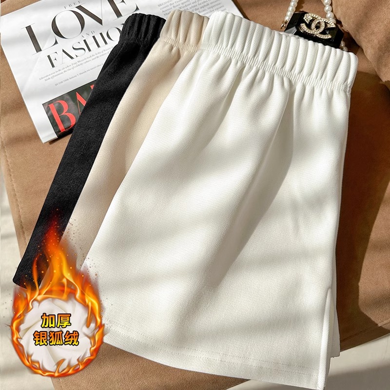 卫衣内搭叠穿打底遮臀屁帘加绒加厚遮屁股秋冬款鲨鱼裤外搭半身裙