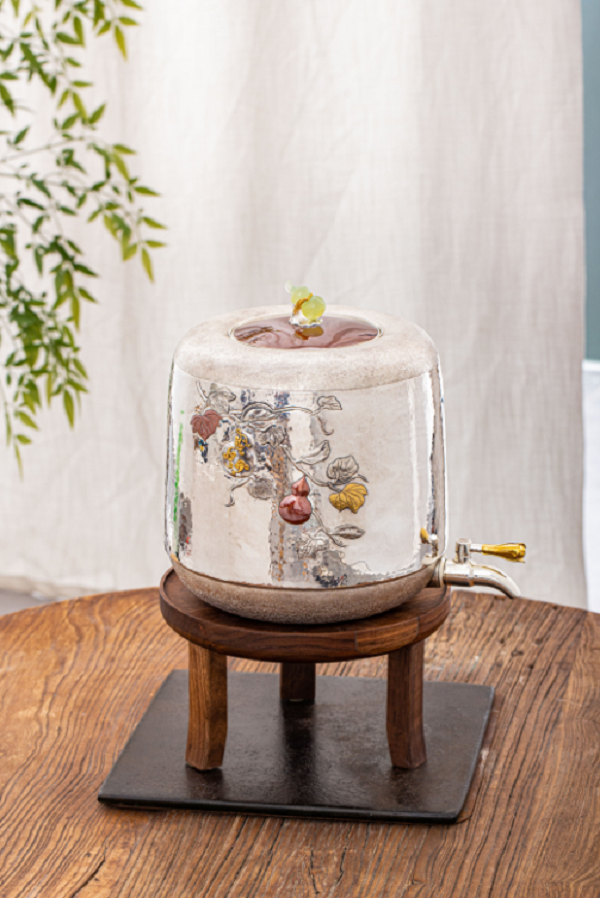 【银壶大魔王】蜂鸟工坊纯手工葫芦大容量水缸储水缸 SWA5053