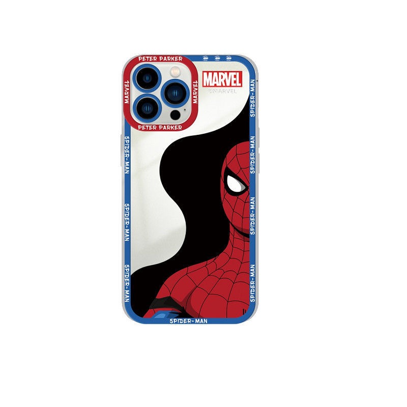 蜘蛛侠IPhone13/12promax苹果11/14手机壳XR新款xsmaxX全包7p动漫