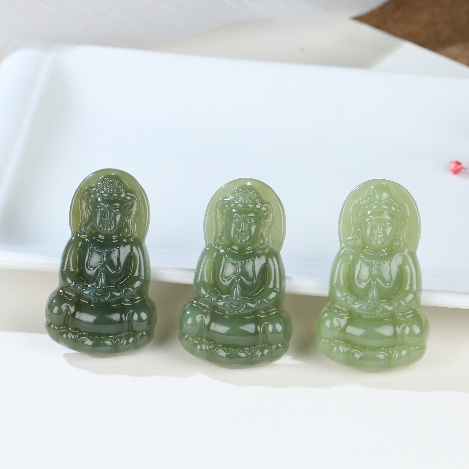 【麦子家族38女神节】天然新疆和田玉挂件吊坠观音礼物女G0200