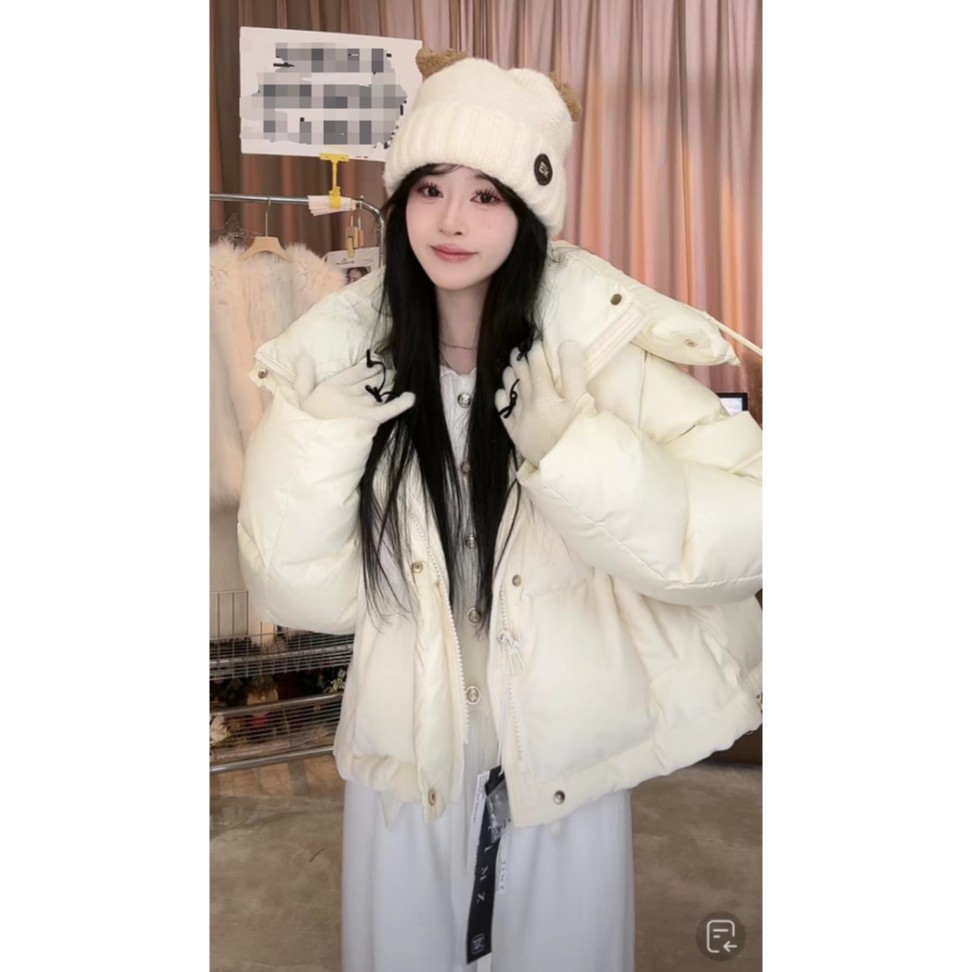 欣儿优选●茶里茶气D3YRF2336A‘’90白鸭绒羽绒服预