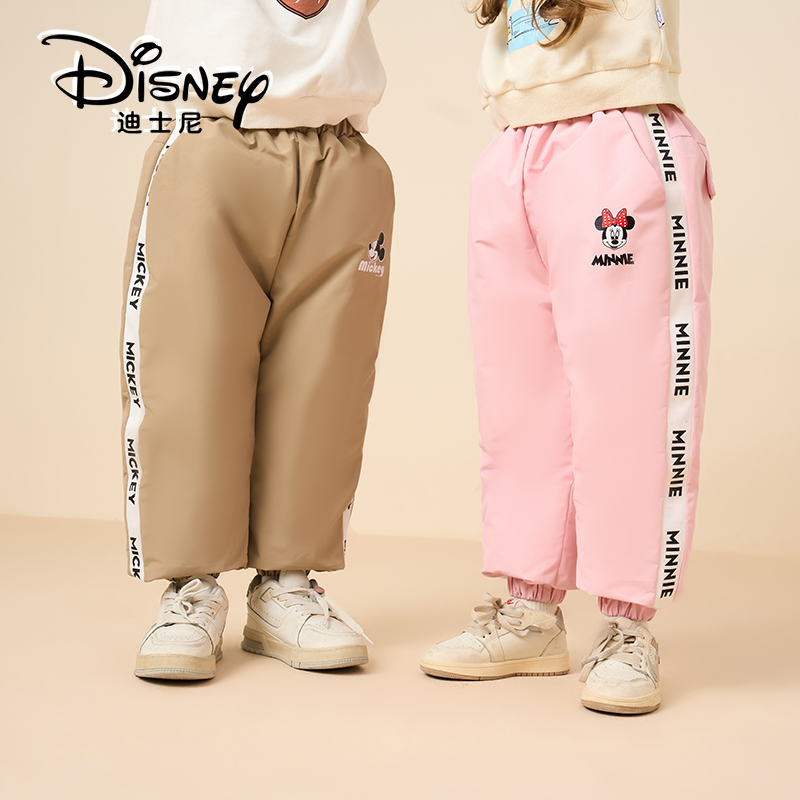 【姿姐】Disney/迪士尼儿童工装风羽绒裤男女童冬季加厚长裤K393