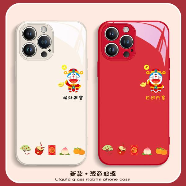 适用于苹果15promax/华为/小米/OPPO/VIVO手机壳14玻璃壳13新款12