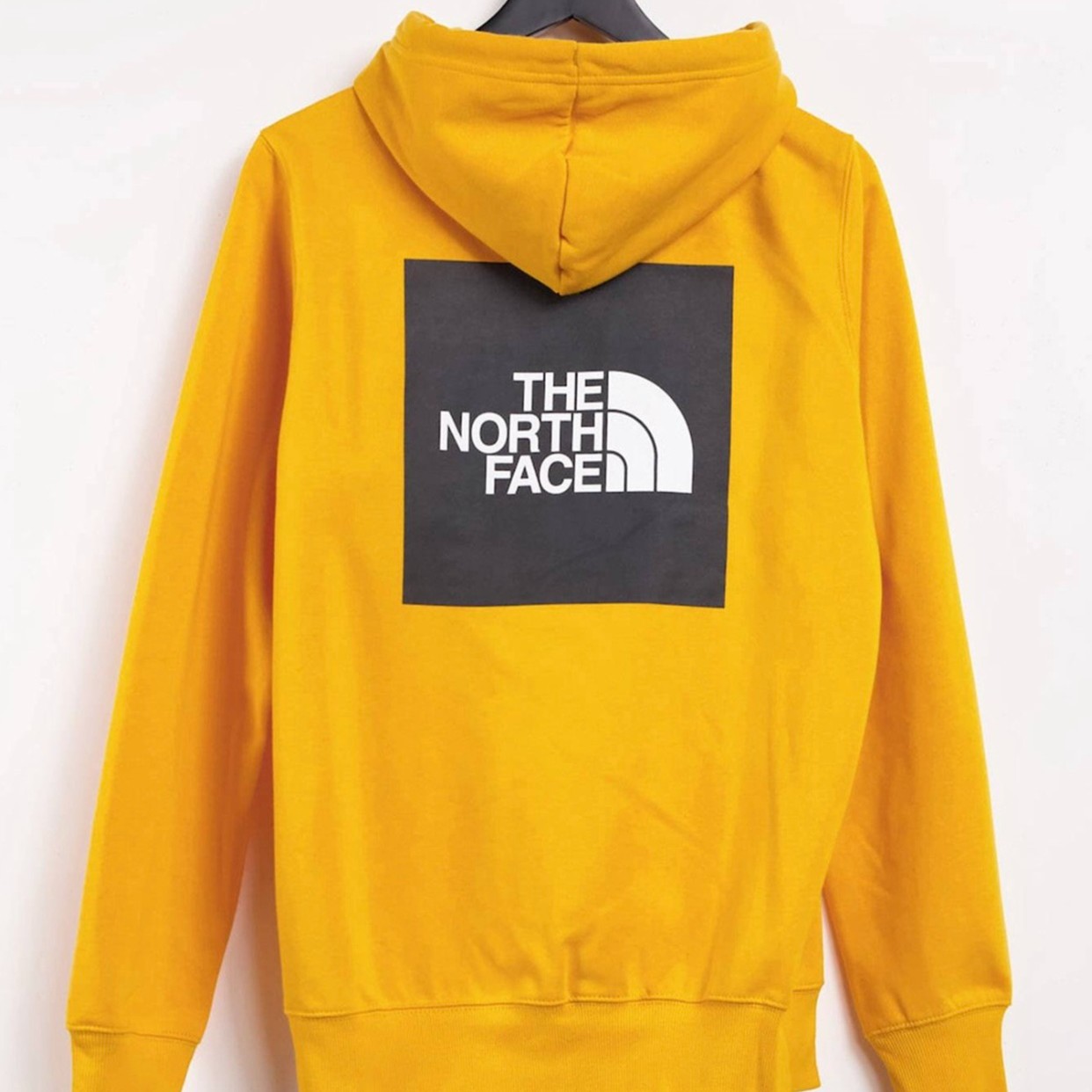 THE NORTH FACE/北面北面Box经典logo纯色加绒连帽套头卫衣